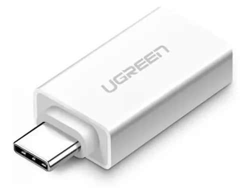 UGREEN ADAPTADOR M/H OTG USB-C 3.1 /USB-A 3.0 PLASTICO BLANCO US173