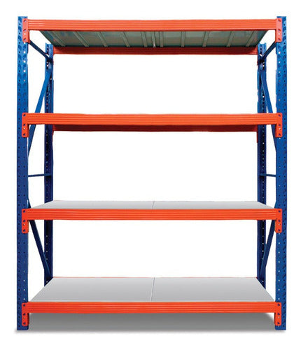 Estante Easyfold Minirack Azul/naranja Brillante