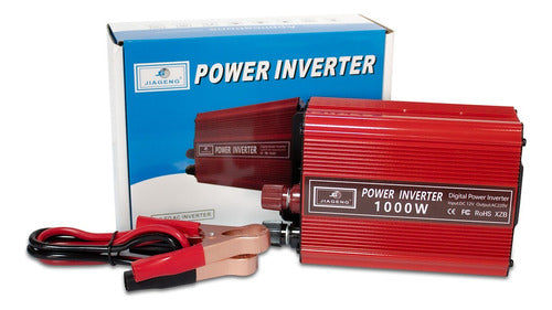 Conversor Inversor Voltaje Corriente 12v 220v 1000w Auto