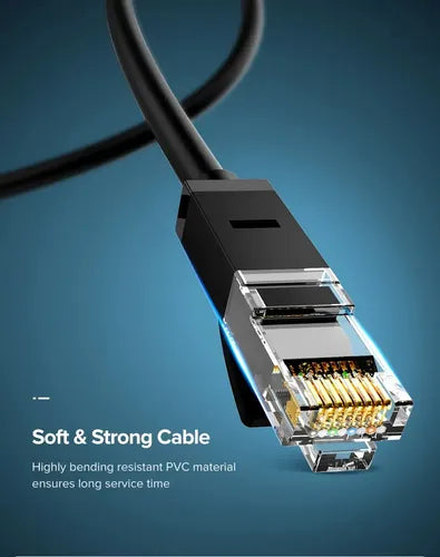 Cable de Red 15m Cat6 (1000mbps) Negro UGREEN Nw102 - imagen 6