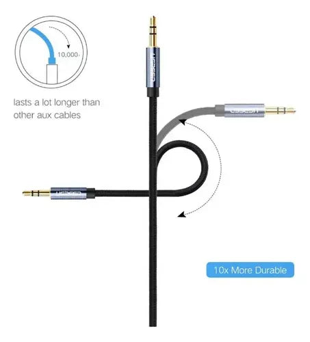 UGREEN Cable Audio Som Auxiliar P2 P2 90 3,5 Mm 2 M - imagen 8