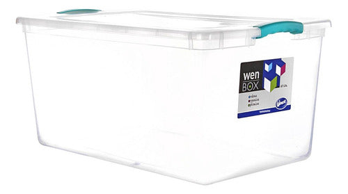 Caja Organizadora Organizador Plastico 61 Lts Transparente Wenbox