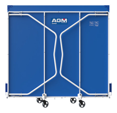 Mesa De Ping Pong Agm Junior Fabricada En Mdf Color Azul