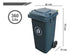 Contenedor De Basura Plástico Basurero 360 Litros