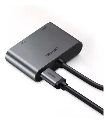 Convertidor De Video Ugreen Cm162  Usb-c Hdmi Vga Usb-a
