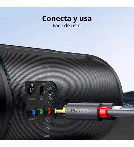Cable De Audio Blindado Rca Macho Macho Ugreen De 1,5 M