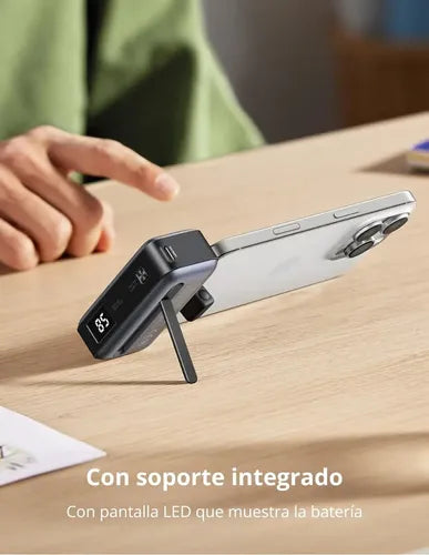 Power Bank Mini Ugreen 5000 Mah, Conector Usb-c, 20 W, Color Gris