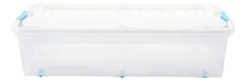Reyplast Bajo Cama Transparente Broches Azules con Ruedas - imagen 7