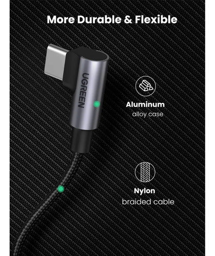 UGREEN Cable USB-c 2.0 a USB-c 2.0 1m Color Negro Gray - imagen 6