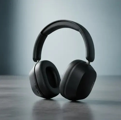 Audifonos Bt Hitune Max 5c Hibridos /noise Cancelling Neg... Negro