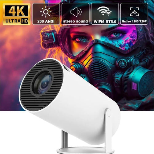 Proyector Ledstar Hy300 Portatil Homecinema 200lm Blanco 110v/220v