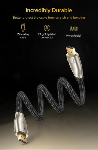 Cable de Video Displayport 1.4 3 Metros M/m 8k@60hz Blindado UGREEN Dp112 - imagen 6