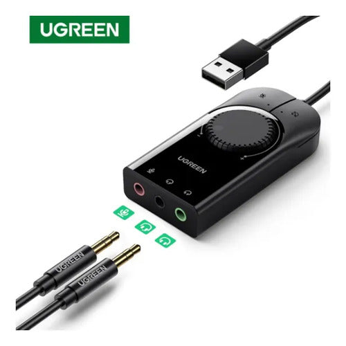 Tarjeta De Audio Externa 2.0 Usb-a/ 2 Jack 3.5mm M/2h