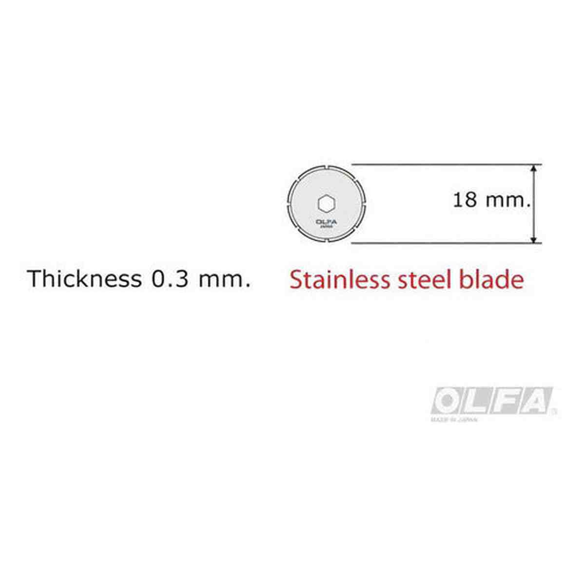 Cuchillo Olfa Rotativo De 18mm. Para Prepicar