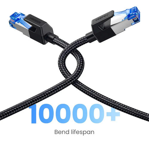 Cable de Red 10m Cat8 F/ftp (40gbps) Trenzado Negro UGREEN N - imagen 7