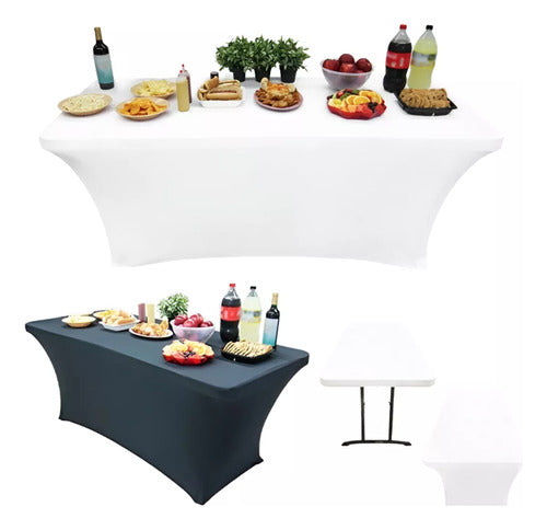Funda  De Mantel Tela   Spandex 180*75*75 Cm Evento  6 Ft