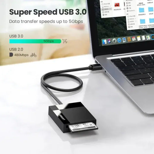 Lector 4en1 Multi-tarjeta De Memoria Usb-a 3.0 Negro