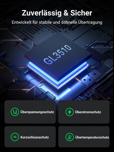 Hub USB-a 3.0 7 Puertos Energizado 3.5a Máx UGREEN Cm481 Negro - imagen 8