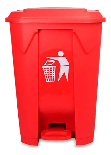 Contenedor Basurero Papelera Pedal 30 Litros Colores