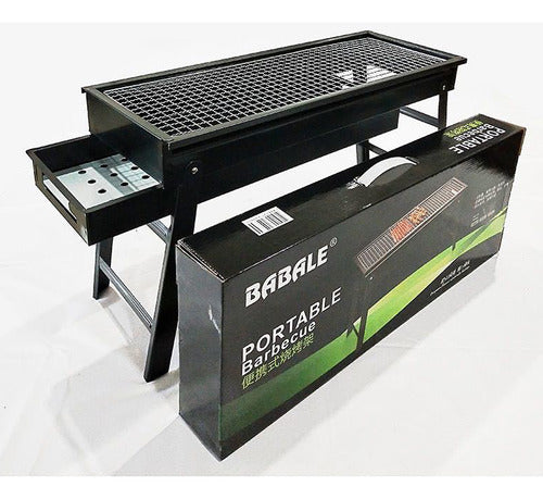 Parrilla Parrillera Para Asado Plegable Portatil Xl 60x22x33