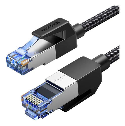 Cable de Red 10m Cat8 F/ftp (40gbps) Trenzado Negro UGREEN N - imagen 2