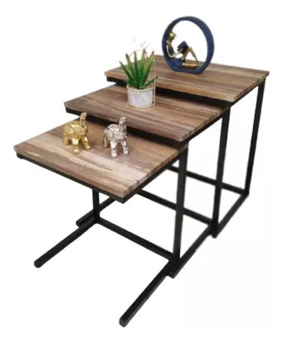 Mesa De Centro Triple Mesa Auxiliar Mesa Lateral Living Set