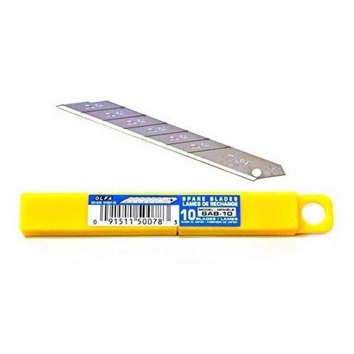 Cutter Repuestos Olfa Sab-10 Color Foto - Pack De 10 Unidades