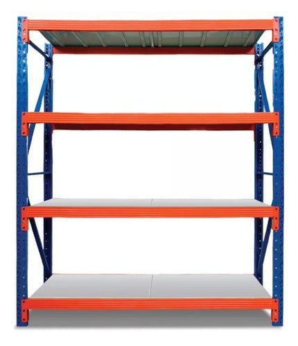 Estante Rack Industrial Metalico 300x200x60cm Soporta 800kg