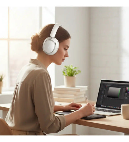 UGREEN AUDÍFONOS STUDIO PRO BT OVER-EAR ANC 48DB HI-RES LDAC 120H AUTONOMÍA BLANCO HP206