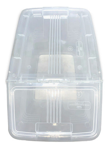 Caja Organizadora De 24 Litros Con Tapa Abatible