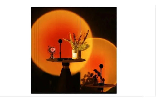 Tiktok Lampara Sunset Proyector Puesta De Sol Colores