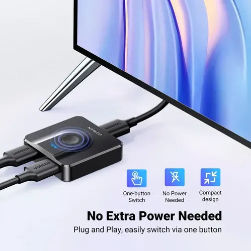 Switcher Hdmi Bidireccional 3d 4k X 2k@60 Hz / Ugreen