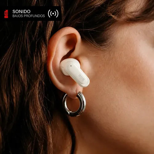 Audifonos Bluetooth Inalambricos Blik Air500 Crema - imagen 4