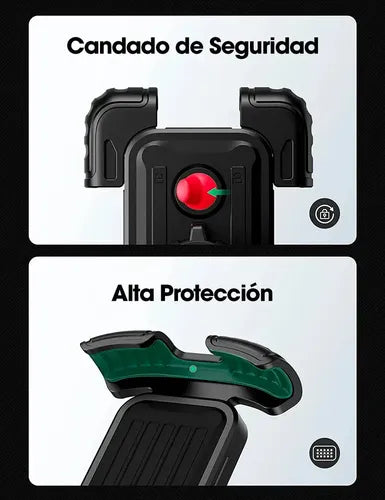 Soporte De Celular Para Manillar De Motocicleta O Bicicleta Ugreen Negro