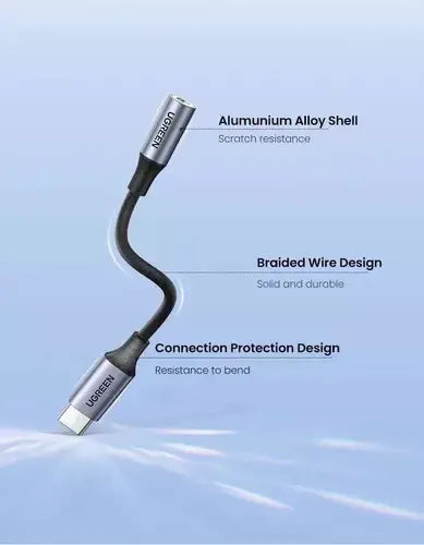 Cable USB-c UGREEN Av161 con Entrada USB Tipo C Salida Auxiliar 3.5mm - imagen 3