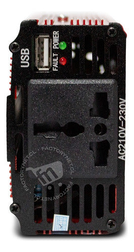 Inversor De Voltaje 12v A 220v, Con Usb, Capacidad 500watt