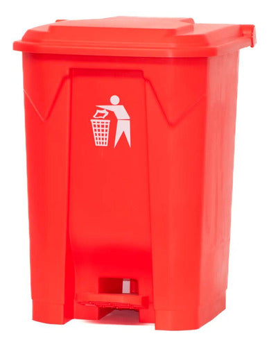 Contenedor Basurero Papelera Pedal 30 Litros Colores