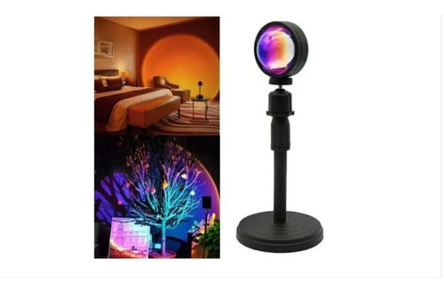 Tiktok Lampara Sunset Proyector Puesta De Sol Colores
