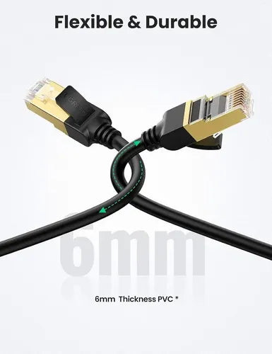 Cable de Red UGREEN Nw107 Rj45 5m Negro Cat7 - imagen 5