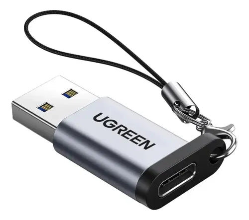Adaptador UGREEN USB-A 3.0 a USB-C 3.1 Gris