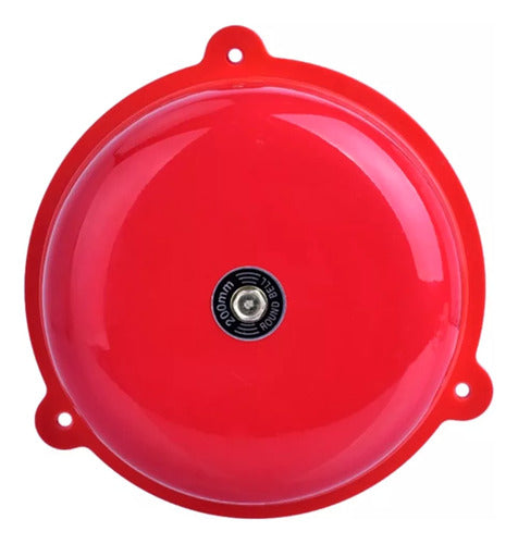 Timbre Campana Alarma 8  220 Vac Metal Rojo Escuela Incendio