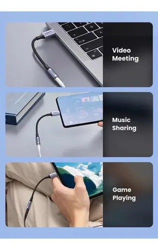 Cable USB-c UGREEN Av161 con Entrada USB Tipo C Salida Auxiliar 3.5mm - imagen 6