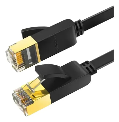 Cable de Red Plano 1m Cat7 U/ftp (10gbps) Negro UGREEN Nw106
