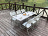 Mesa Plegable  180cz Plástico Cúbico Blanco