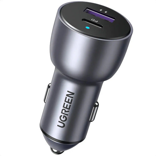 UGREEN CARGADOR RÁPIDO PARA AUTO USB-C PD+USB-A QC (30+22,5)W