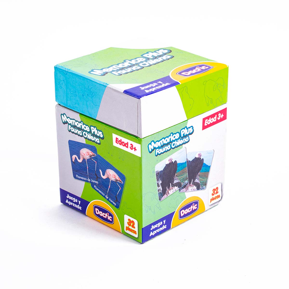 Memorice Plus Fauna Chilena 32 Piezas Dactic