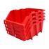 Set 6 Cajas Organizadoras Apilables Roja Gaveta Etiquetable