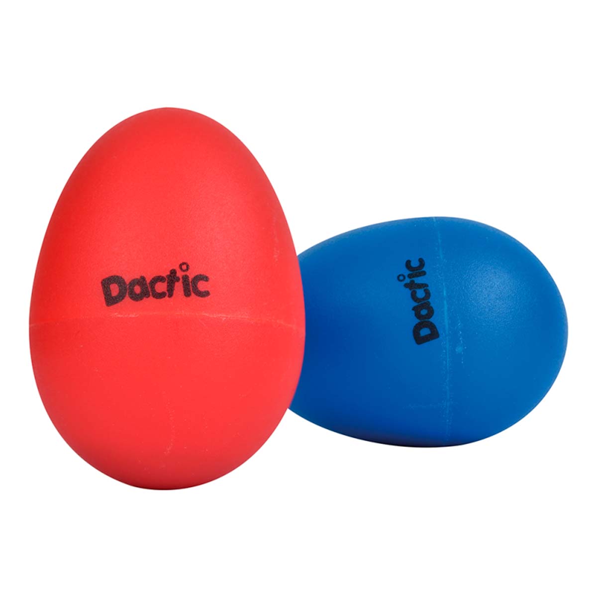 Instrumento Musical Huevos Sonajeros Plásticos Color Azul-rojo Diseño Huevo