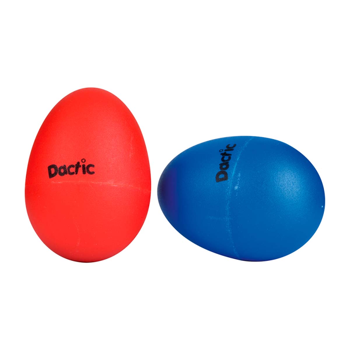 Instrumento Musical Huevos Sonajeros Plásticos Color Azul-rojo Diseño Huevo