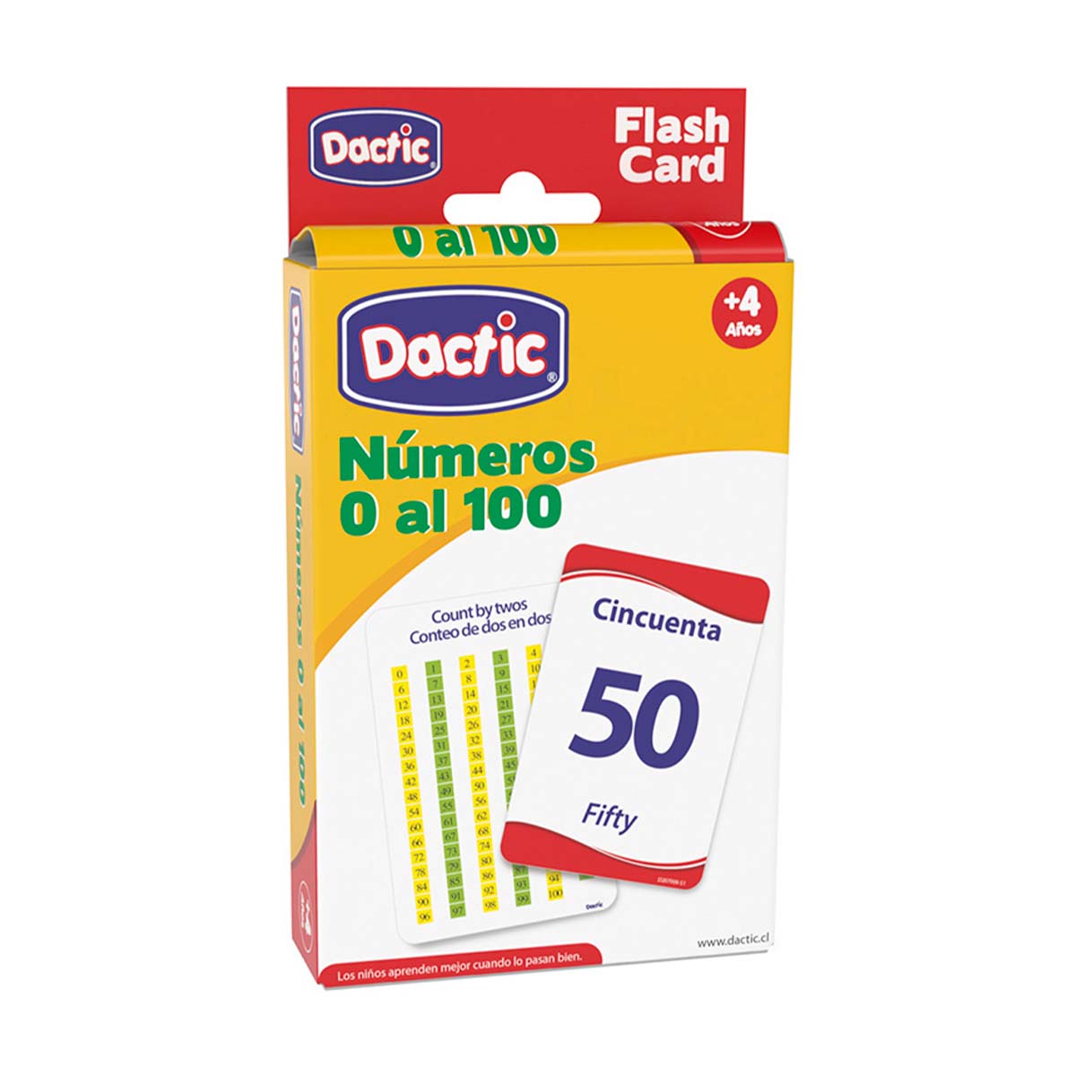 Láminas Didácticas, Flash Card Números Del 0 Al 100. Dactic